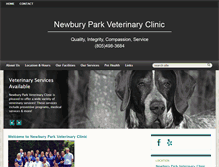 Tablet Screenshot of newburyparkvet.com